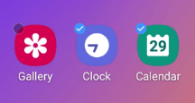 android add icons into new folder phone apps