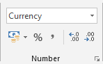 currency symbol right side excel