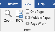 how to get microsoft word to show only one page at a time