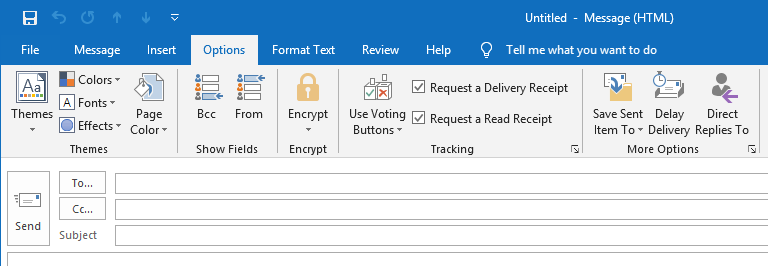 how to tracl outlook read receipt