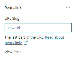 wordpress change url slug permalink after post is updated